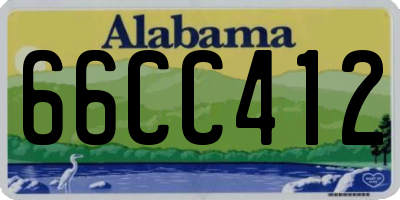 AL license plate 66CC412