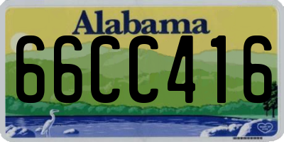 AL license plate 66CC416