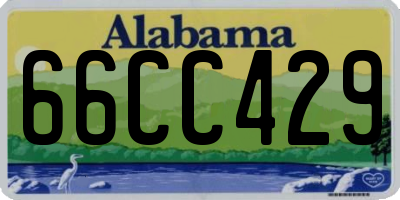 AL license plate 66CC429