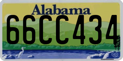AL license plate 66CC434