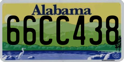 AL license plate 66CC438