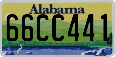AL license plate 66CC441