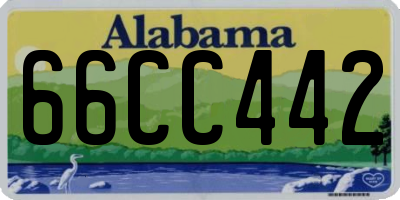 AL license plate 66CC442