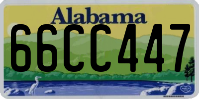 AL license plate 66CC447