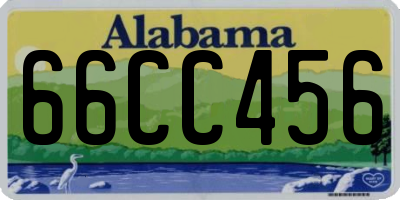 AL license plate 66CC456