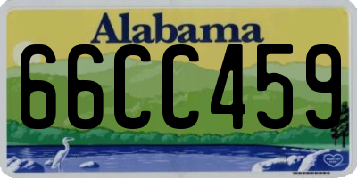 AL license plate 66CC459