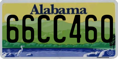 AL license plate 66CC460