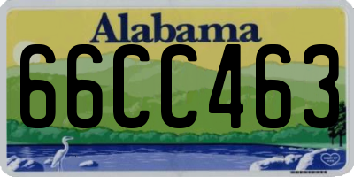 AL license plate 66CC463