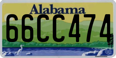AL license plate 66CC474