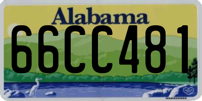 AL license plate 66CC481