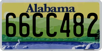 AL license plate 66CC482