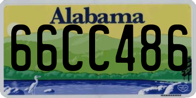 AL license plate 66CC486