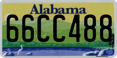 AL license plate 66CC488