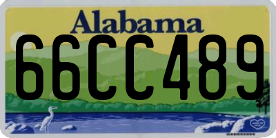 AL license plate 66CC489