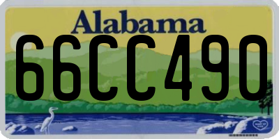AL license plate 66CC490