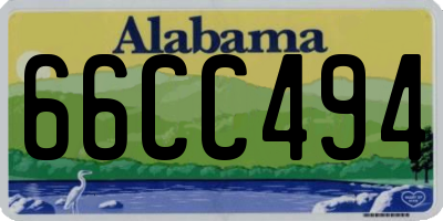 AL license plate 66CC494