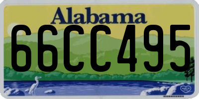 AL license plate 66CC495