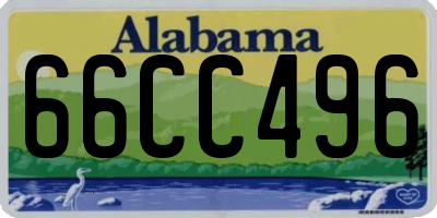 AL license plate 66CC496
