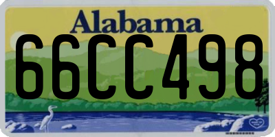 AL license plate 66CC498