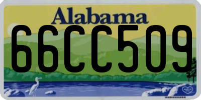 AL license plate 66CC509