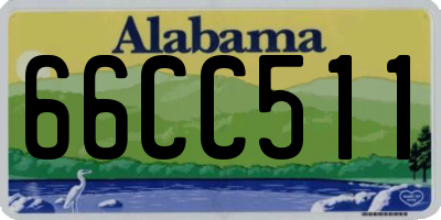 AL license plate 66CC511