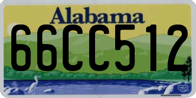 AL license plate 66CC512