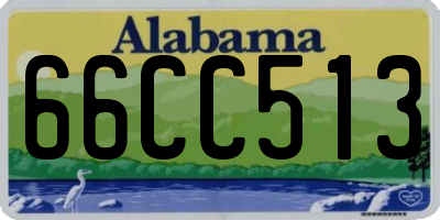 AL license plate 66CC513