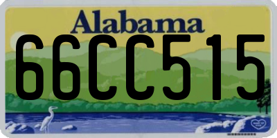 AL license plate 66CC515