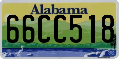 AL license plate 66CC518