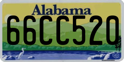 AL license plate 66CC520