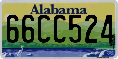 AL license plate 66CC524