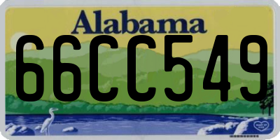 AL license plate 66CC549