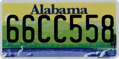 AL license plate 66CC558