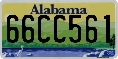 AL license plate 66CC561