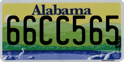 AL license plate 66CC565