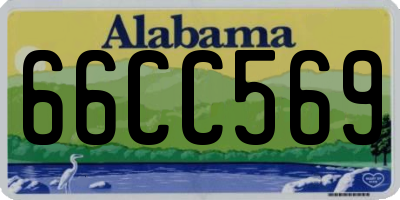 AL license plate 66CC569