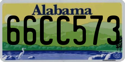 AL license plate 66CC573