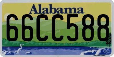 AL license plate 66CC588