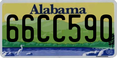 AL license plate 66CC590