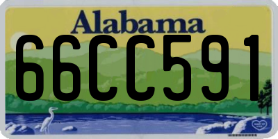 AL license plate 66CC591