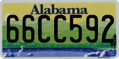 AL license plate 66CC592