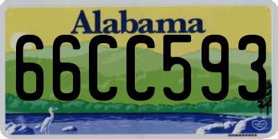 AL license plate 66CC593