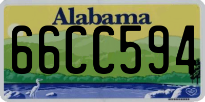 AL license plate 66CC594