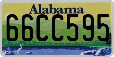 AL license plate 66CC595