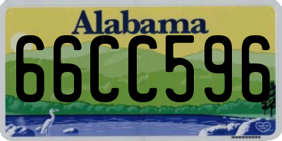 AL license plate 66CC596