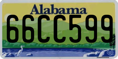 AL license plate 66CC599