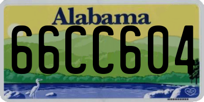 AL license plate 66CC604