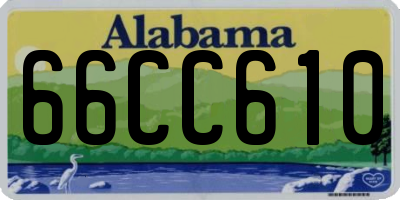 AL license plate 66CC610