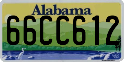 AL license plate 66CC612