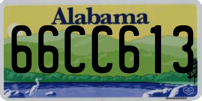 AL license plate 66CC613